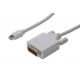 Kabel Digitus miniDisplayPort - DVI(24+1), 1m - bílý