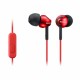 Sluchátka Sony MDR-EX110AP - červená