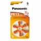 Baterie do naslouchadel Panasonic PR13, blistr 6ks