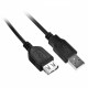 Kabel GoGEN USB, 1,5m, prodlužovací - černý