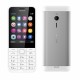 Mobilní telefon Nokia 230 Dual SIM - stříbrný/bílý