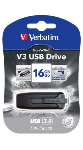 Flash USB Verbatim Store 'n' Go V3 16GB USB 3.0 - černý