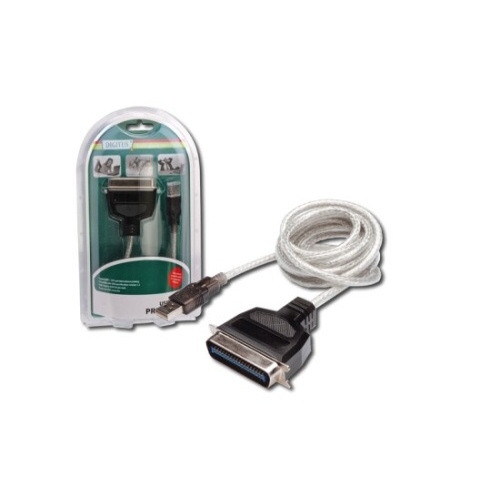 Kabel Digitus USB / LPT (Tiskárna), 1,8m - bílý