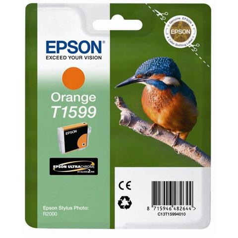 Inkoustová náplň Epson T1599, 17 ml - oranžová
