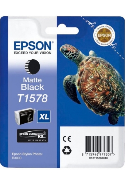 Inkoustová náplň Epson T1578, 25,9 ml - matná černá