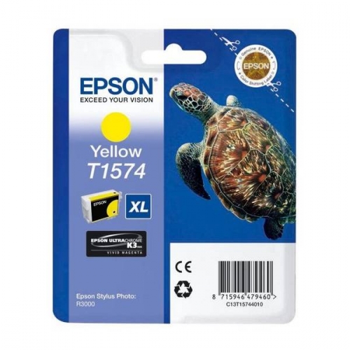 Inkoustová náplň Epson T1574, 25,9 ml - žlutá