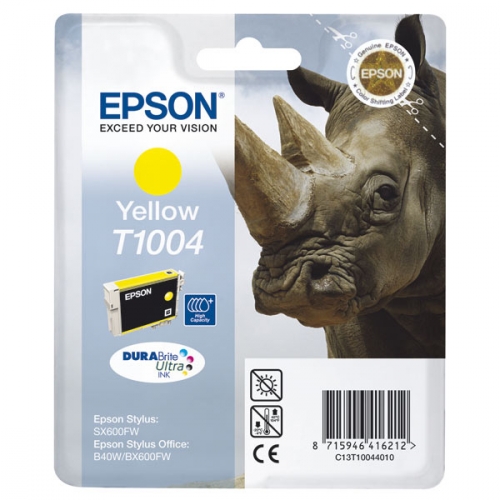 Inkoustová náplň Epson T1004, 11 ml - žlutá