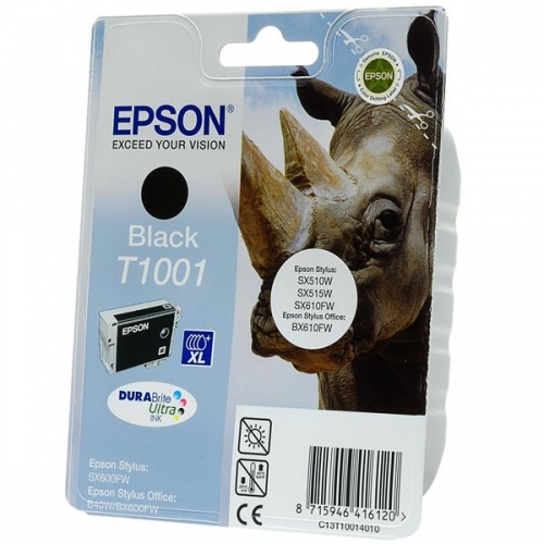 Inkoustová náplň Epson T1001, 25,9 ml - černá