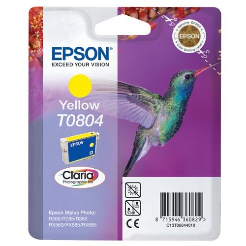 Inkoustová náplň Epson T0804, 7,4 ml - žlutá