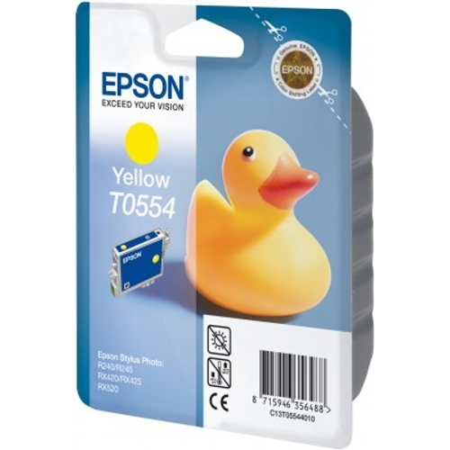 Inkoustová náplň Epson T0554, 8 ml - žlutá