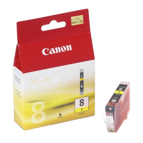 Inkoustová náplň Canon CLI-8Y, 420 stran - žlutá