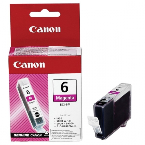 Inkoustová náplň Canon BCI-6M, 210 stran - purpurová