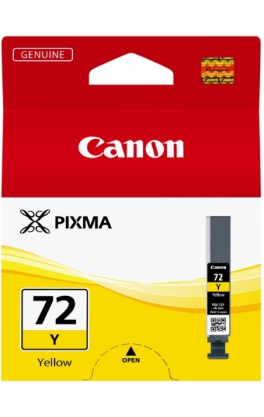 Inkoustová náplň Canon PGI-72 Y, 377 stran - žlutá