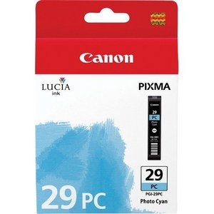 Inkoustová náplň Canon PGI-29 PC, 1375 stran - foto azurová