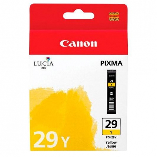 Inkoustová náplň Canon PGI-29 Y, 1280 stran - žlutá