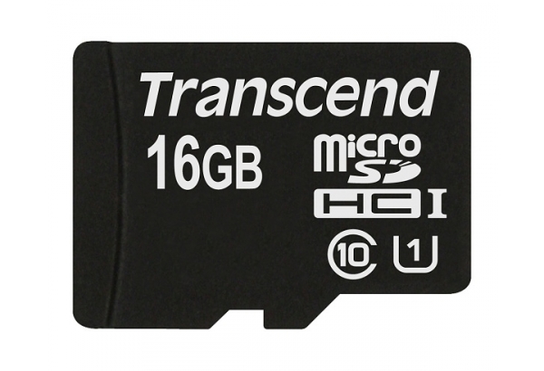 Paměťová karta Transcend MicroSDHC Premium 16GB UHS-I U1 (45MB/s)