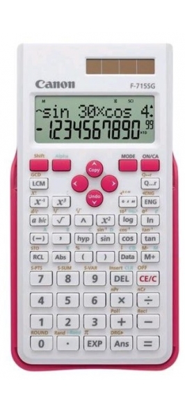 Kalkulačka Canon F-715SG - bílá/růžová