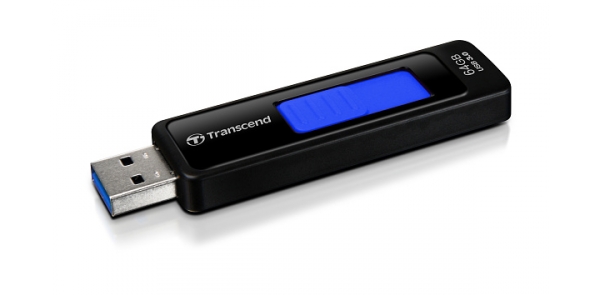 Flash USB Transcend JetFlash 760 64 GB USB 3.1 Gen 1 - modrý