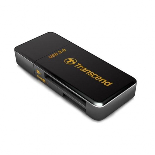 Čtečka paměťových karet Transcend RDF5, USB-A/SDHC, SDXC, microSDHC, microSDXC - černá