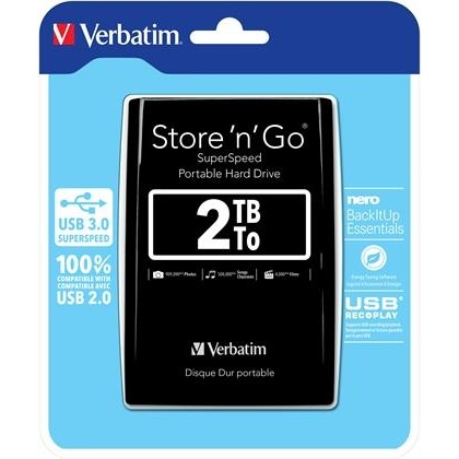 HDD ext. 2,5" Verbatim Store 'n' Go 2TB - černý