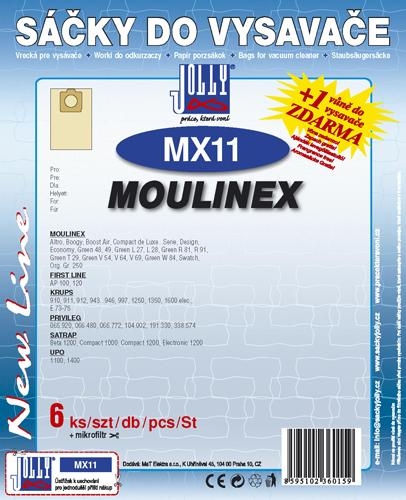 Sáčky do vysavače Jolly MX 11 (6+1ks) do vysav. MOULINEX