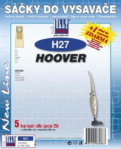 Sáčky do vysavače Jolly H 27 Hoover Athyss, Junior, Hoost 2000, H59
