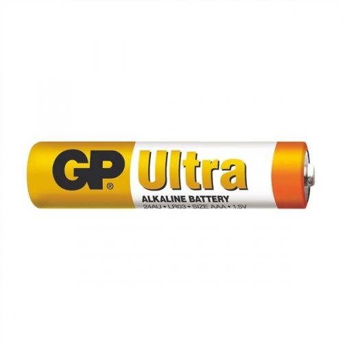 Baterie alkalická GP Ultra AAA, LR03, fólie 2ks
