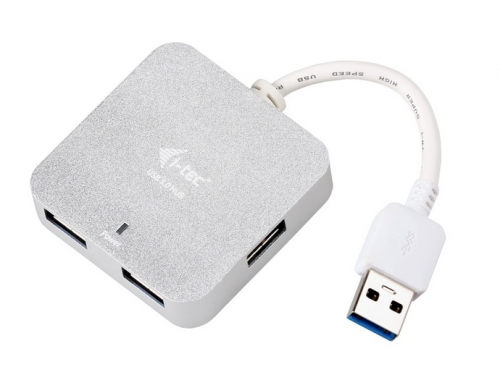 USB Hub i-tec USB 3.0 / 4x USB 3.0 - stříbrný