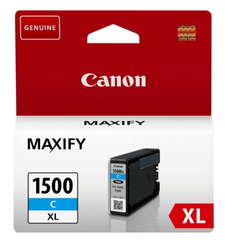 Inkoustová náplň Canon PGI-1500XL, 935 stran - azurová