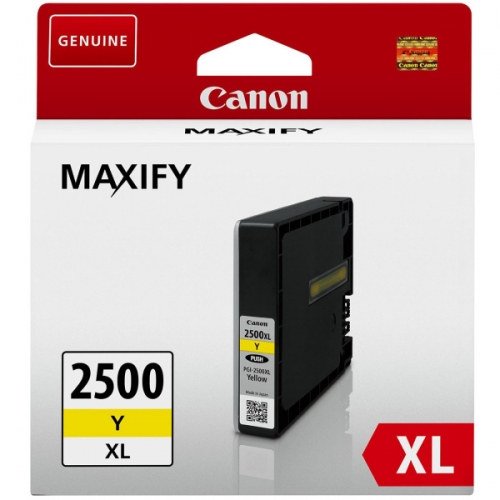 Inkoustová náplň Canon PGI-2500XL Y, 1295 stran - žlutý
