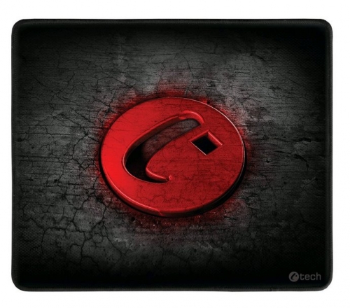 Podložka pod myš C-Tech ANTHEA, 32 x 27 cm - černá/červená
