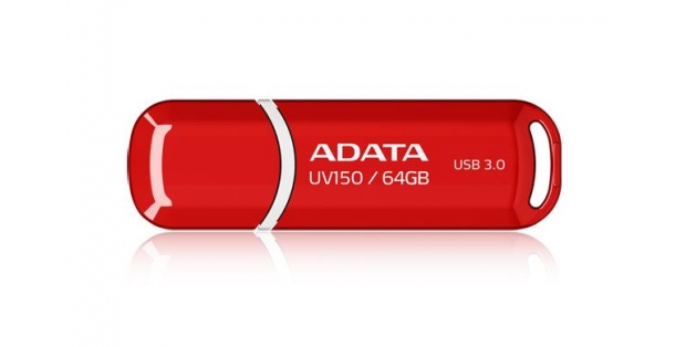 Flash USB ADATA UV150 64GB USB 3.2 - červený