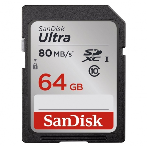 Paměťová karta Sandisk SDXC Ultra 64GB UHS-I U1 (80R/10W)